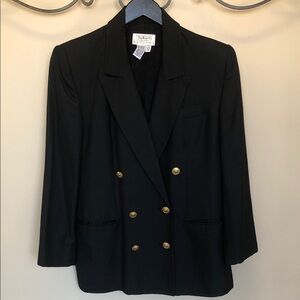 Talbots Petites black blazer vintage size 10P Medium